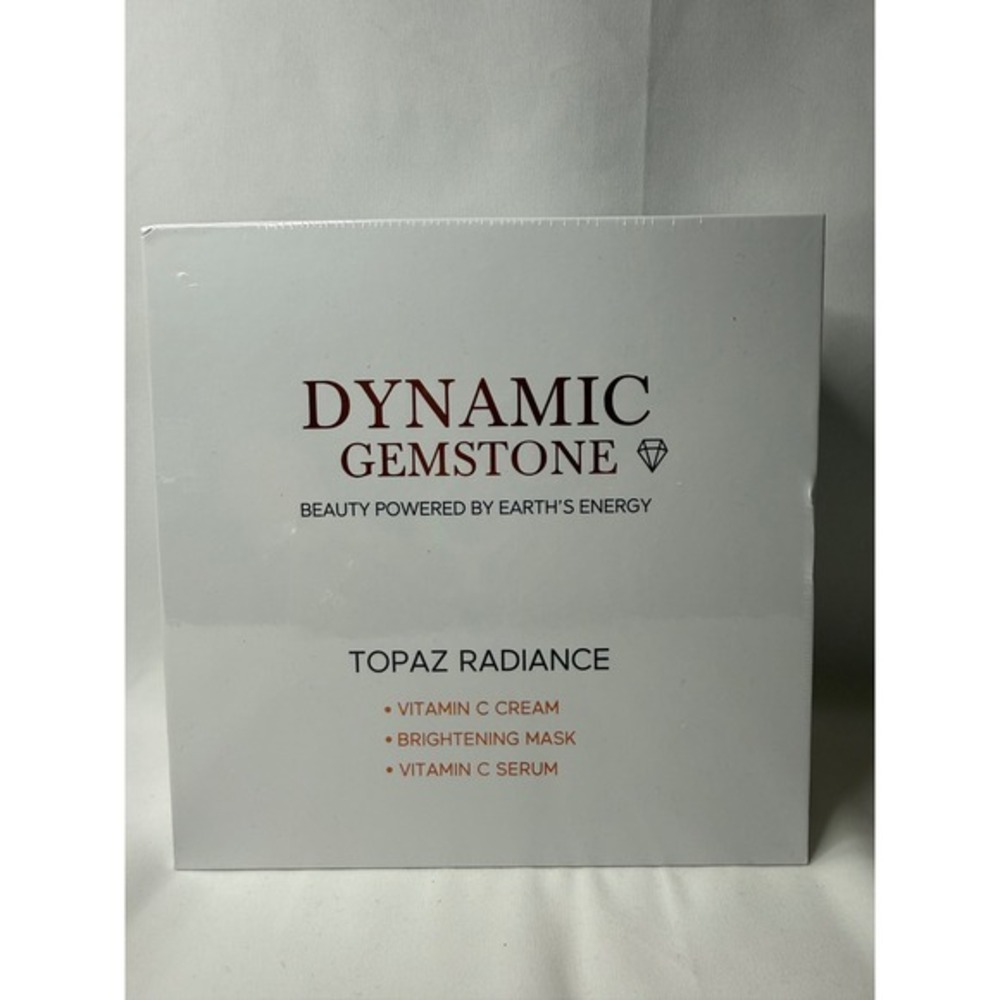 Dynamic Gemstone Topaz Radiance Vitamin C Cream Mask Serum Skincare Set 3pc NEW